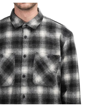 Carhartt WIP L/S Halleck Shirt (Schwarz / Weiß)