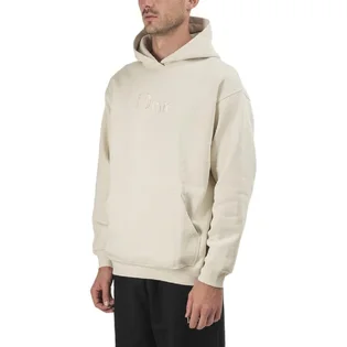 Dime Classic Logo Embroidered Hoodie (Creme)