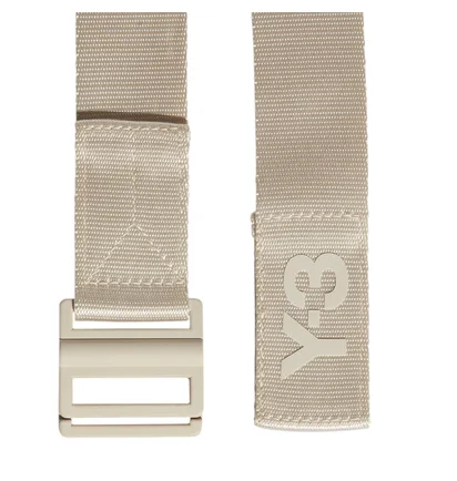 adidas Y-3 Classic Logo Belt (Cream)