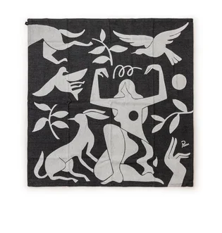 Parra Earth Mother Kitchen Towel 2Pack (Schwarz)
