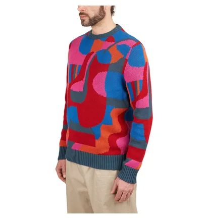 Parra Sitting Pear Pattern Knitted Pullover (Multi)