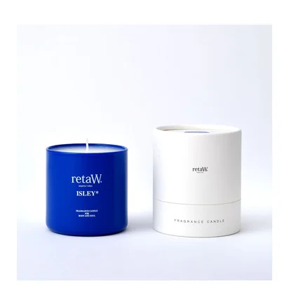 retaW Fragrance Candle 'Isley' (Blau)