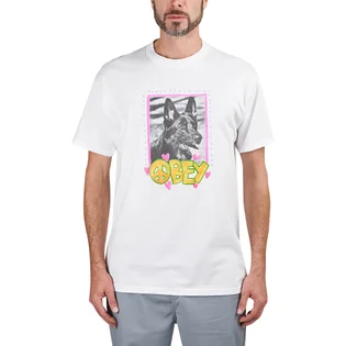 Obey Peace Dog Classic T-Shirt (Weiß)