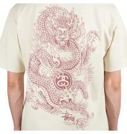 Stüssy Dragon Tee (Beige / Rot)