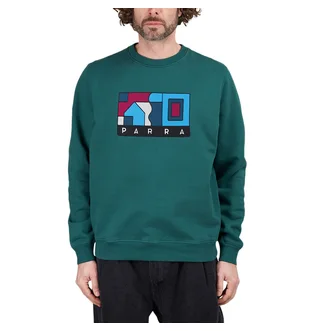 by Parra Blockhaus Crew Neck Sweatshirt (Grün)