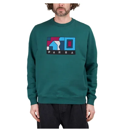 by Parra Blockhaus Crew Neck Sweatshirt (Grün)