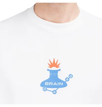 Brain Dead Man-Machine Longsleeve (Weiß)