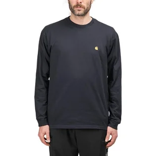 Carhartt WIP L/S Chase T-Shirt (Navy / Gold)