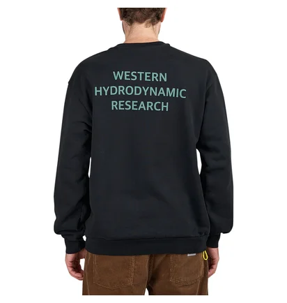 Western Hydrodynamic Research Worker Fleece Crew (Schwarz)