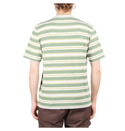Norse Projects Johannes Multi Stripe T-Shirt (Grün / Weiß)