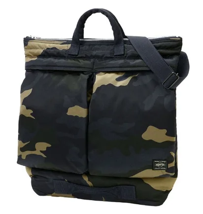 Porter by Yoshida Counter Shade Helmet Bag (Woodland Khaki)
