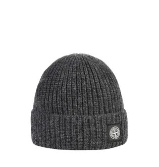 Stone Island Ribbed Beanie (Dunkelgrau)