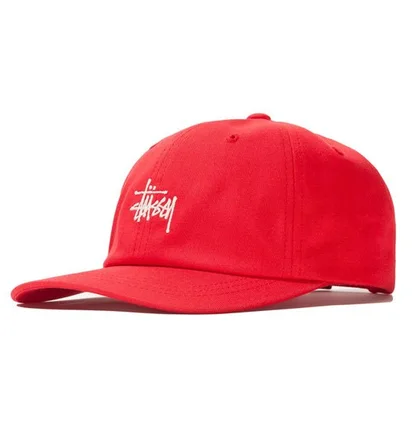 Stüssy SU19 Stock Low Pro Cap (Rot)