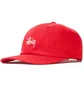 Stüssy SU19 Stock Low Pro Cap (Rot)