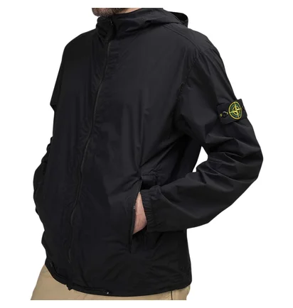 Stone Island Skin Touch Nylon-TC Packable Jacket (Schwarz)