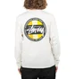 Stüssy Classic Dot Pig. Dyed Longsleeve (Weiß)