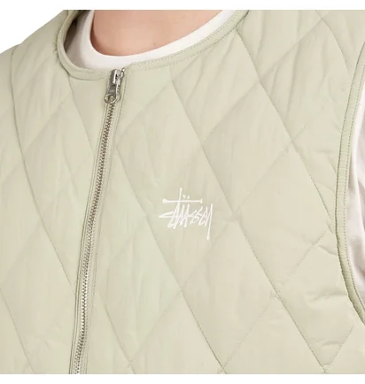 Stüssy Diamond Quilted Vest (Salbei)