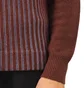 Stüssy Stripe Cardigan (Weinrot)
