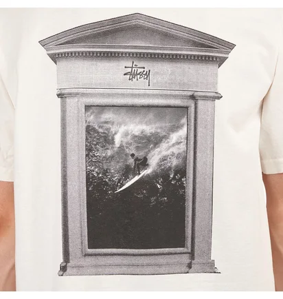 Stüssy Surf Tomb Pigment Dyed Tee (Weiss)