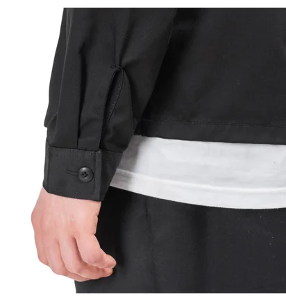Stüssy Zip Up Work Shirt (Schwarz)
