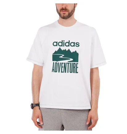 adidas Adventure Tee (Weiß / Grün)