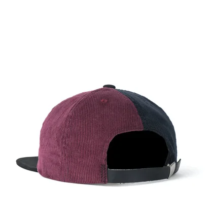 Brain Dead Corduroy Color-Blocked Strap Back (Navy / Rot)