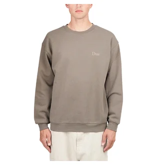 Dime Classic Small Logo Crewneck (Braun)