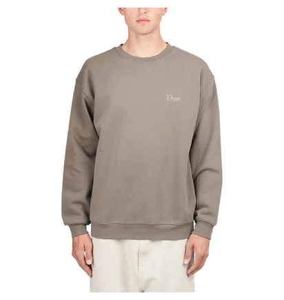 Dime Classic Small Logo Crewneck (Braun)