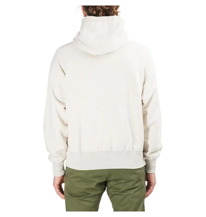 Edwin Raglan-Sleeve Hoodie (Cremefarbe)