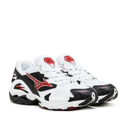 Mizuno Wave Rider 10 (Weiß / Schwarz / Rot)