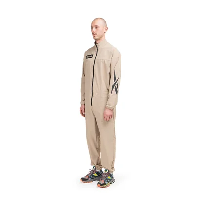 Reebok x Ghostbusters Woven Jumpsuit (Beige / Schwarz)