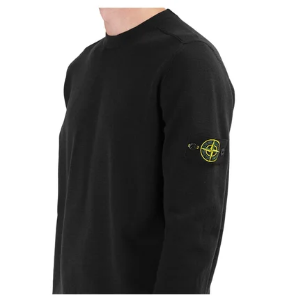 Stone Island Fleece Sweat Shirt (Schwarz)