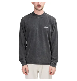 Stüssy Big Stock Mock Longsleeve (Schwarz)