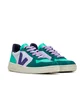Veja WMNS V-10 Leather (Blau / Weiss)