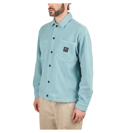 Brain Dead Polar Fleece Climber Shirt (Hellblau)