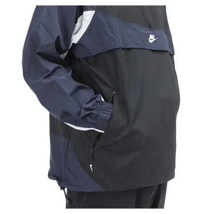 Nike Hooded Woven Jacket (Schwarz / Navy)