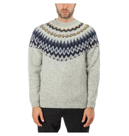 Norse Projects Birnir Fairisle (Hellgrau Meliert)