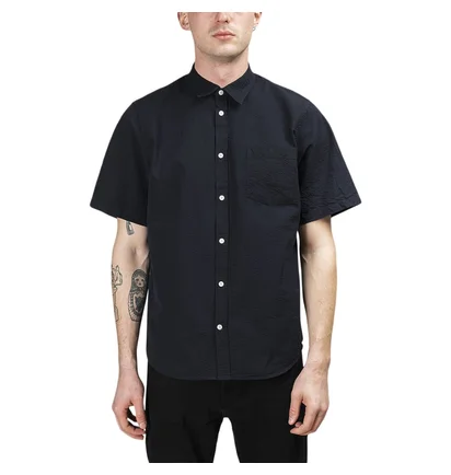 Norse Projects Osvald Seersucker Shirt (Navy)