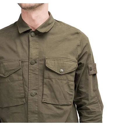 Stone Island Overshirt 'Ghost Piece' (Olive)