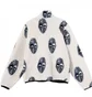 Stüssy Mask Jacquard Sherpa Jacket (Weiß / Schwarz)