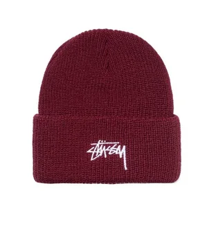 Stüssy Stock FA18 Cuff Beanie (Burgundy)