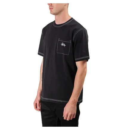Stüssy Stock Pocket Crew (Schwarz)