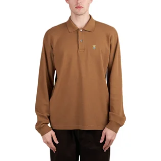 Stüssy LS Rib Polo (Hellbraun)
