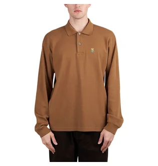 Stüssy LS Rib Polo (Hellbraun)