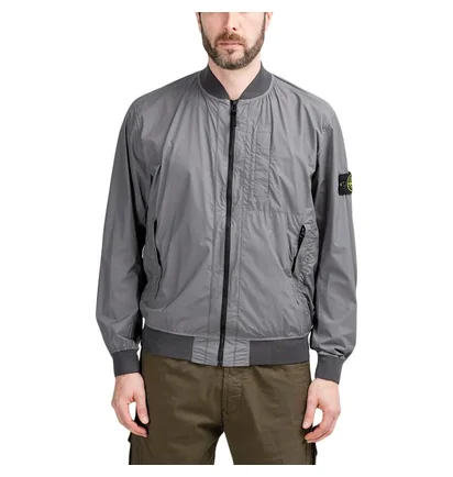 Stone Island Skin Touch Nylon-TC Packable Jacket (Grau)
