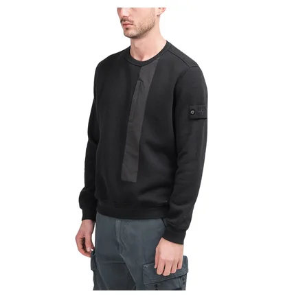 Stone Island Sweatshirt 'Ghost Piece' (Schwarz)