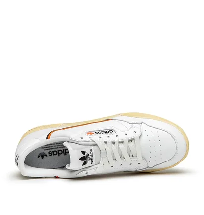 adidas Continental 80 (Weiß / Schwarz / Orange)