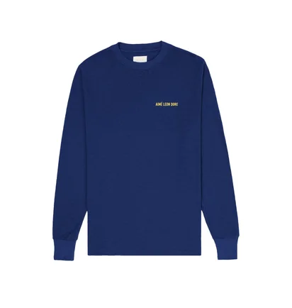 Aimé Leon Dore LS Logo Tee (Navy)