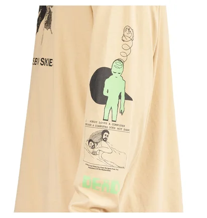 Brain Dead Skies above long sleeve (Beige)