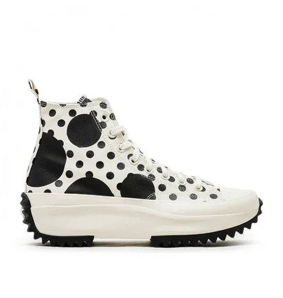 Converse Run Star Hike Platform Polka (Weiss / Schwarz)